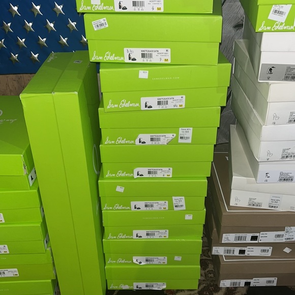 Sam Edelman Ninette Platform Heel Black Satin - Picture 7 of 7